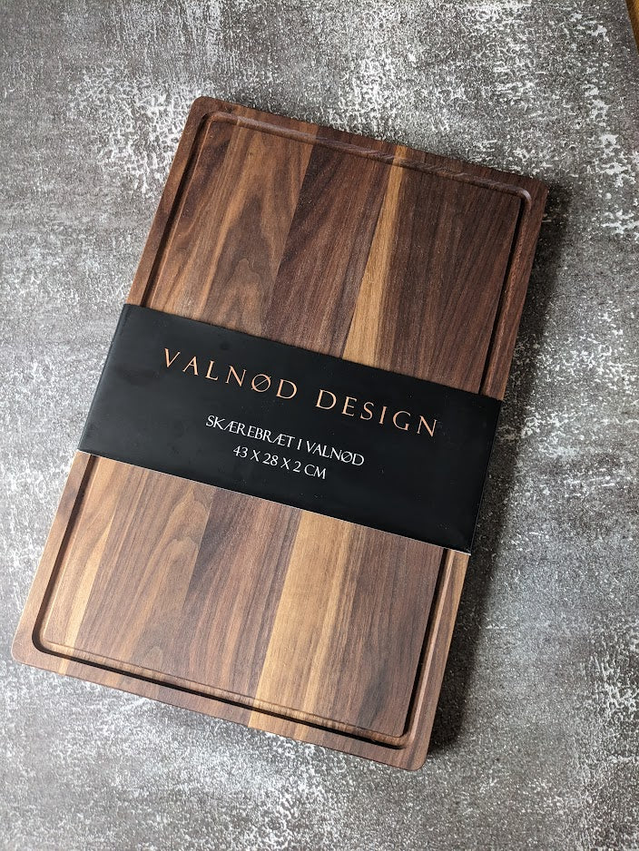 Skærebræt | Valnød | Stort | 43 x 28 cm